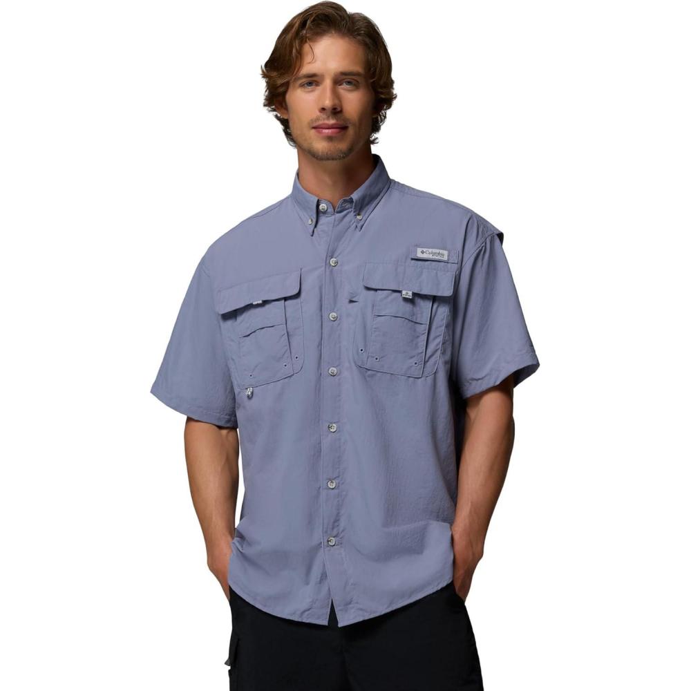 imageColumbia Mens PFG Bahama II Short Sleeve Fishing ShirtNew Moon