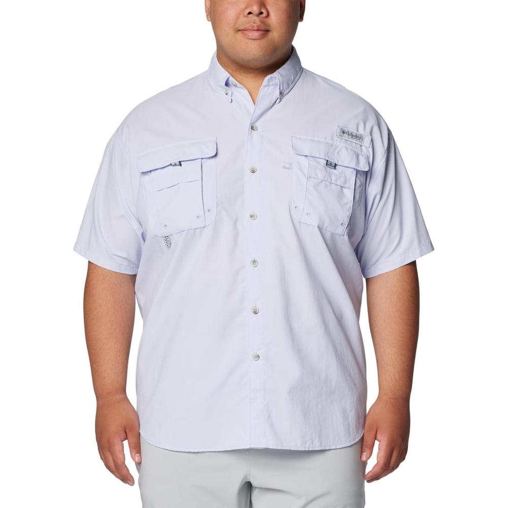 imageColumbia Mens PFG Bahama II Short Sleeve Fishing ShirtSnowdrift