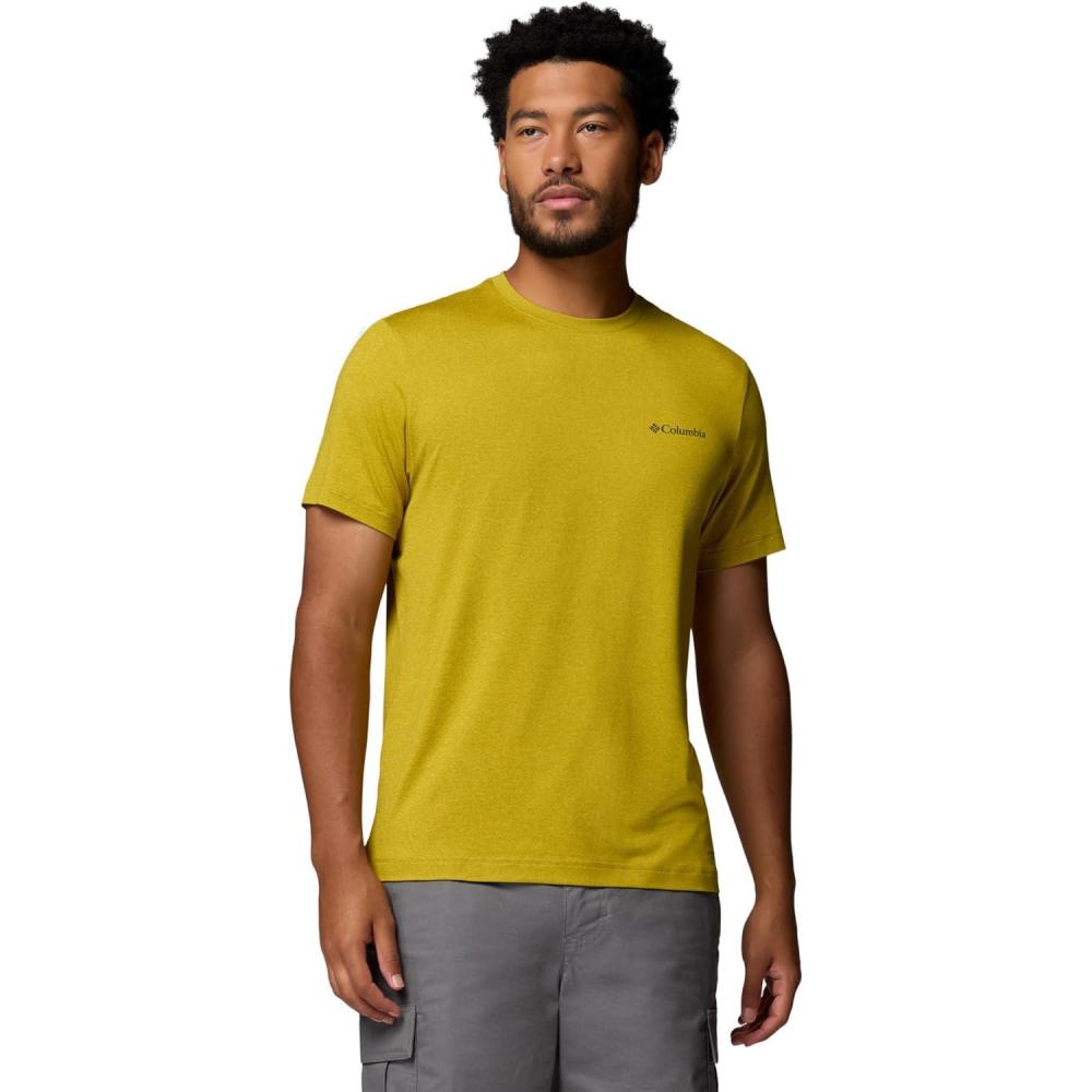 imageColumbia Mens Parsons Point Short Sleeve Logo TeeAntique MossHeather