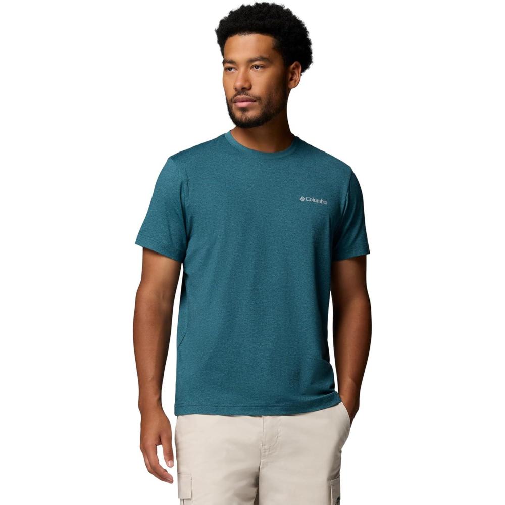 imageColumbia Mens Parsons Point Short Sleeve Logo TeeEverblueHeather