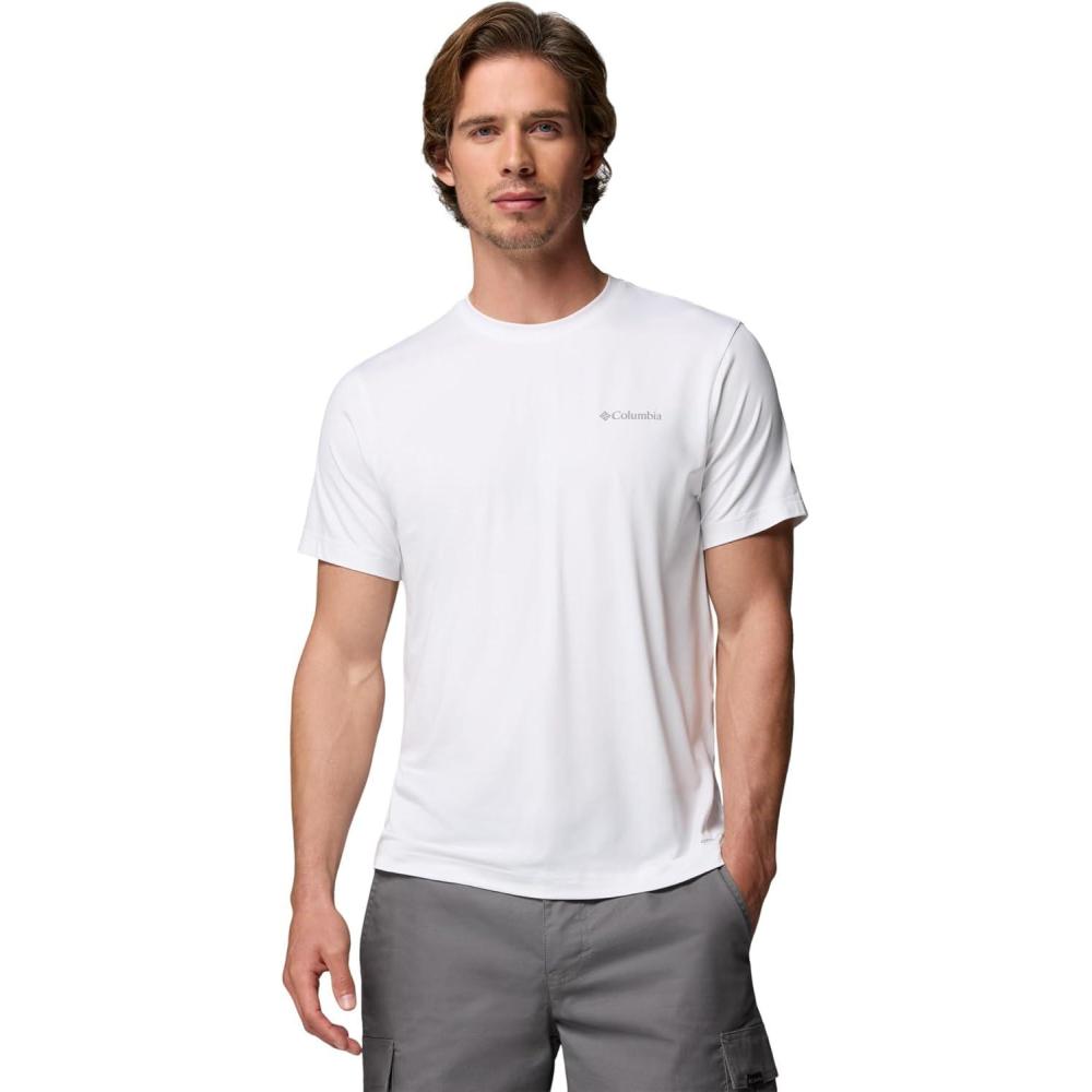 imageColumbia Mens Parsons Point Short Sleeve Logo TeeWhite