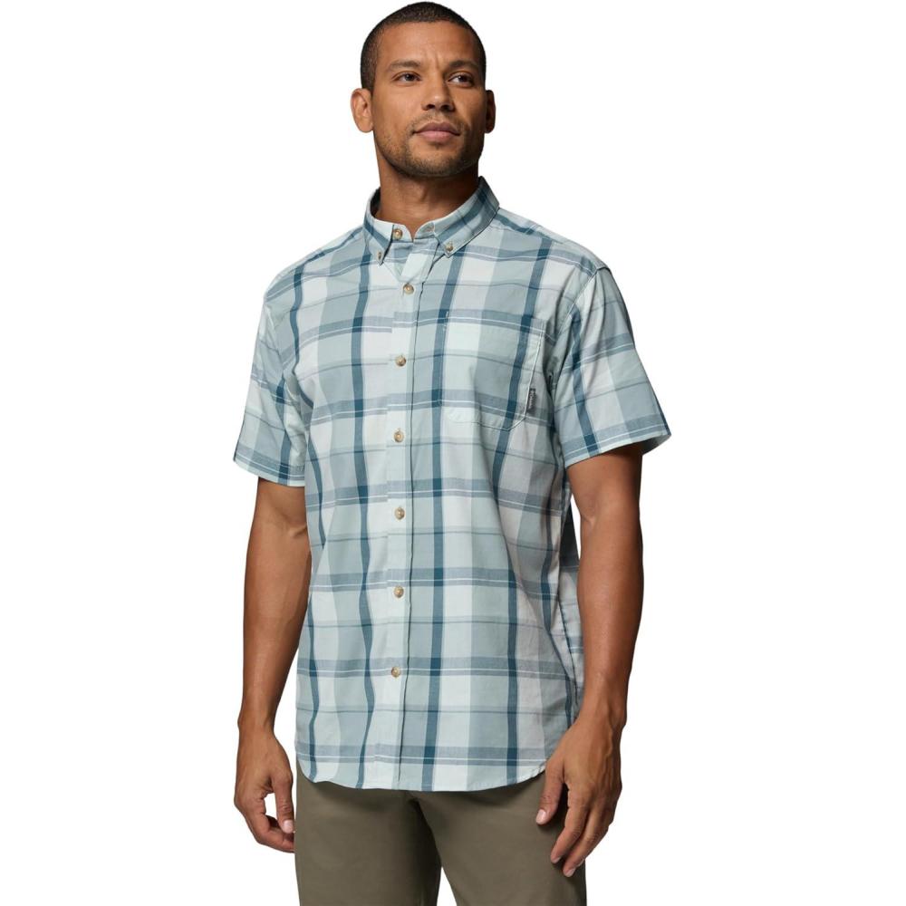 imageColumbia Mens Rapid Rivers II Short Sleeve ShirtCrushed BlueBase Plaid
