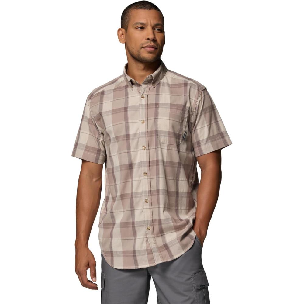 imageColumbia Mens Rapid Rivers II Short Sleeve ShirtFlint GreyBase Plaid