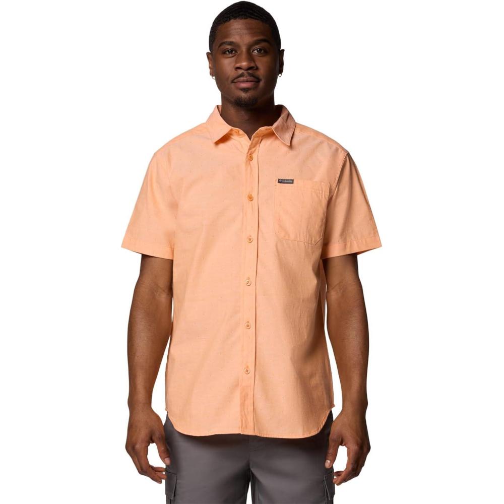 imageColumbia Mens Rapid Rivers Novelty Short SleeveKoi Diamond Dobby Chambray