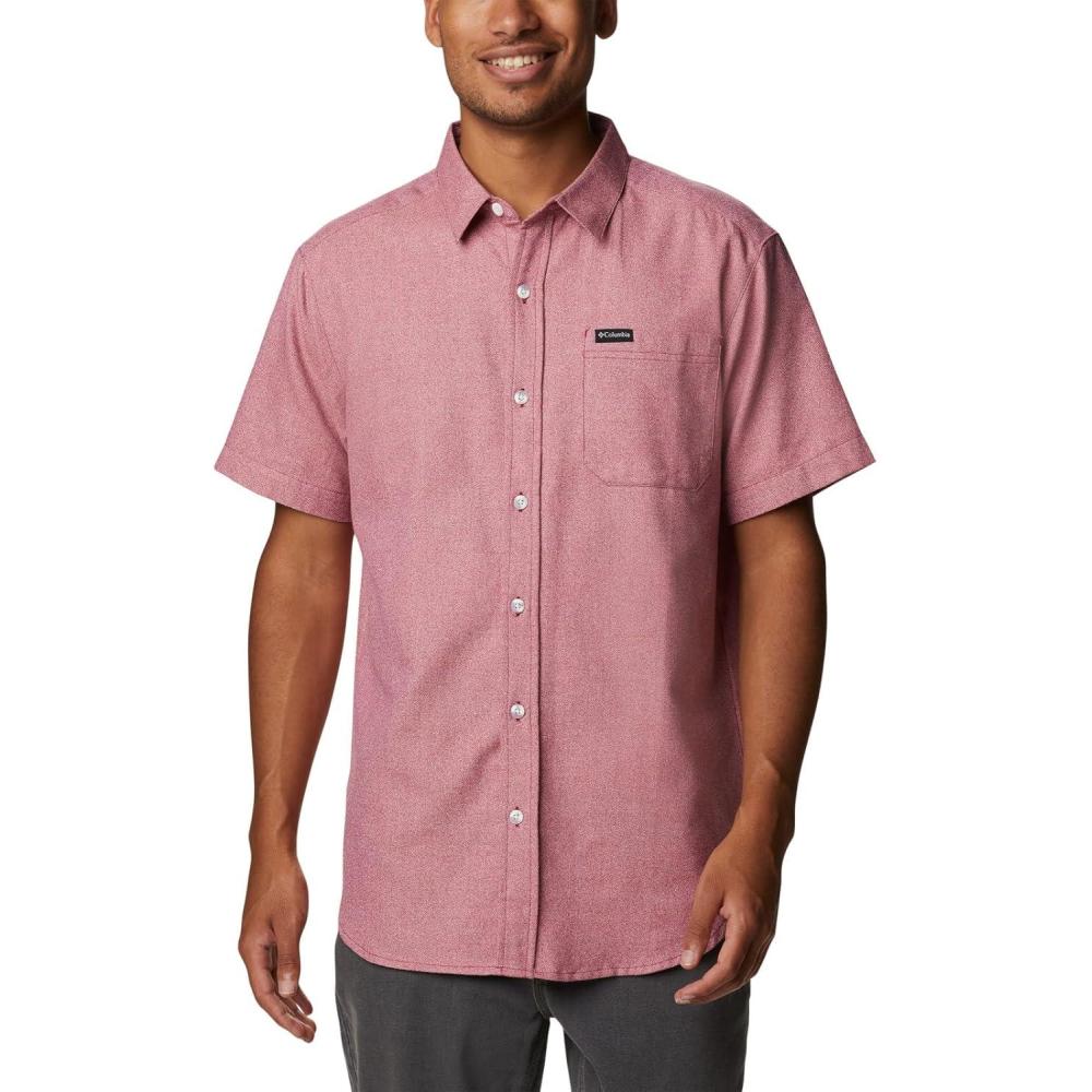 imageColumbia Mens Rapid Rivers Novelty Short SleeveRed OnionRed Quartz
