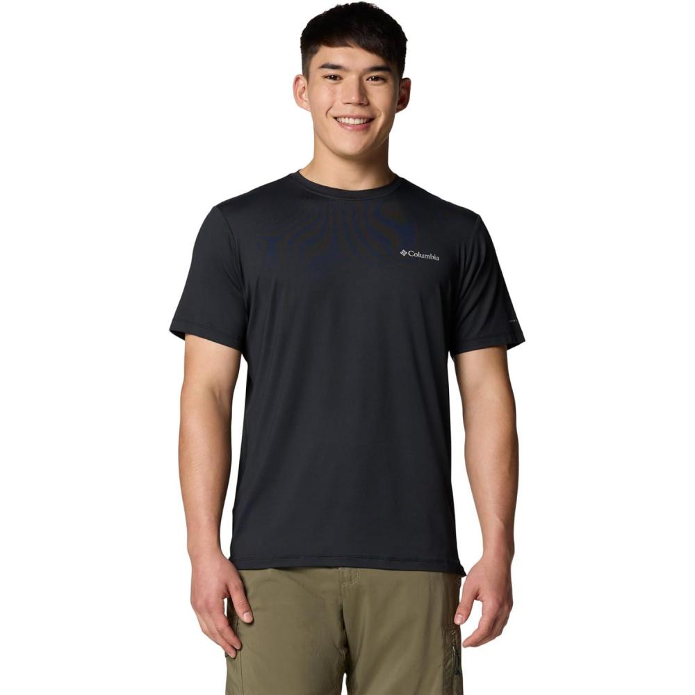 imageColumbia Mens Tech Trail Utility Short Sleeve CrewBlack