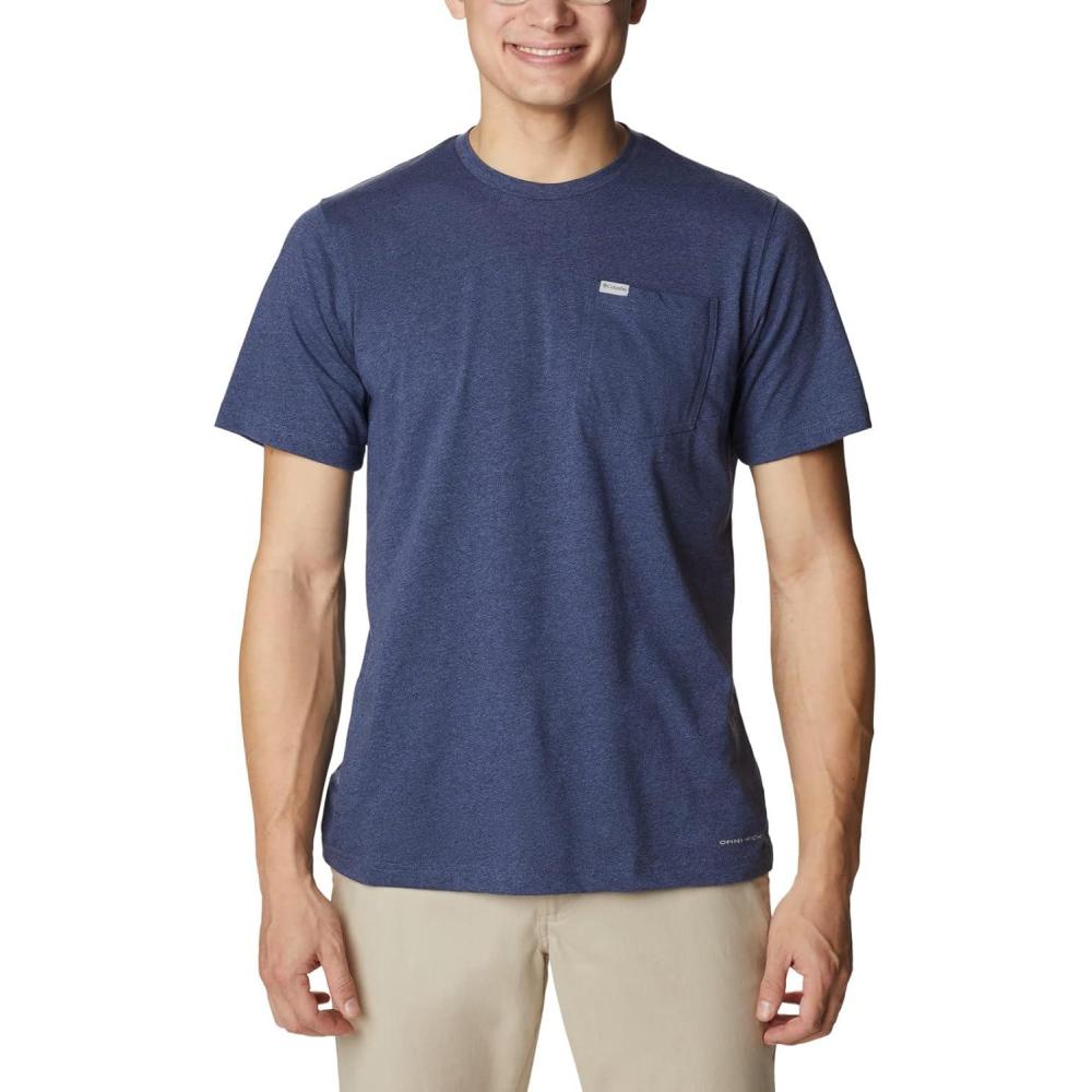 imageColumbia Mens Thistletown Hills Pocket TeeDark Mountain Heather