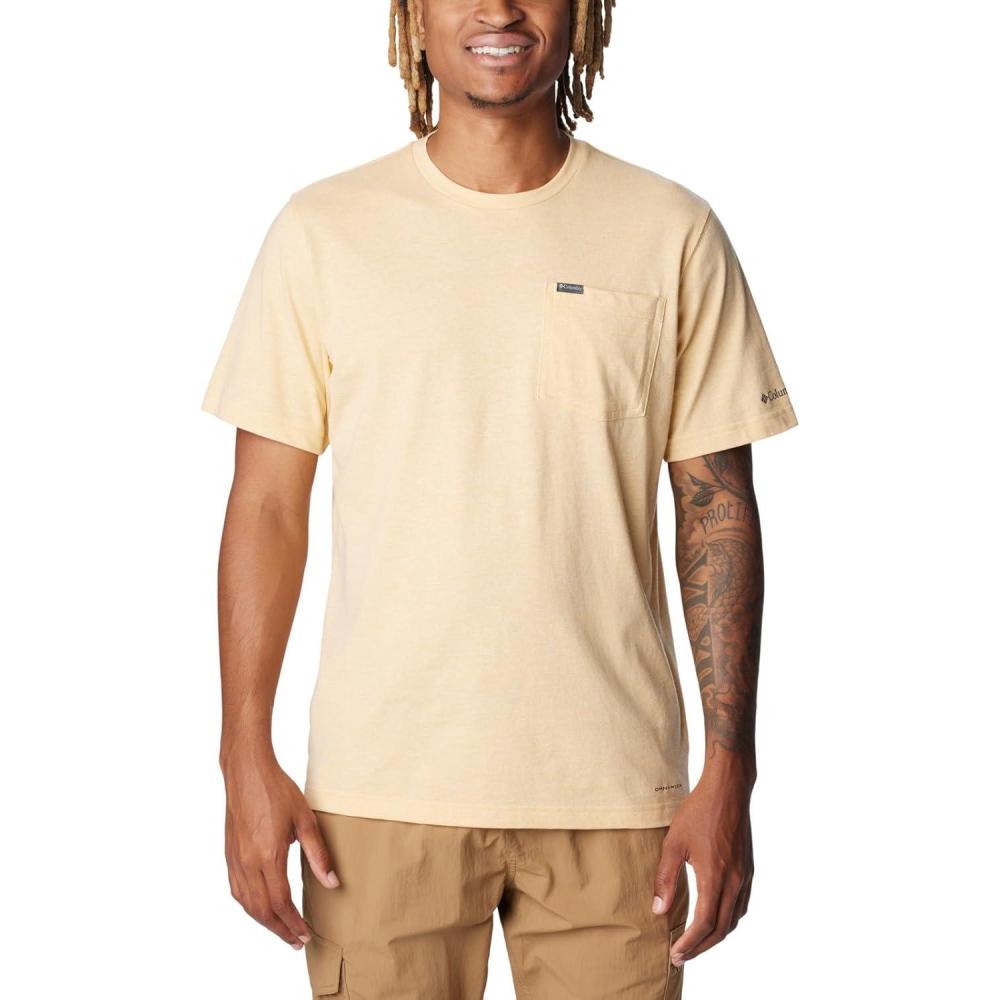 imageColumbia Mens Thistletown Hills Pocket TeeLight Camel Heather