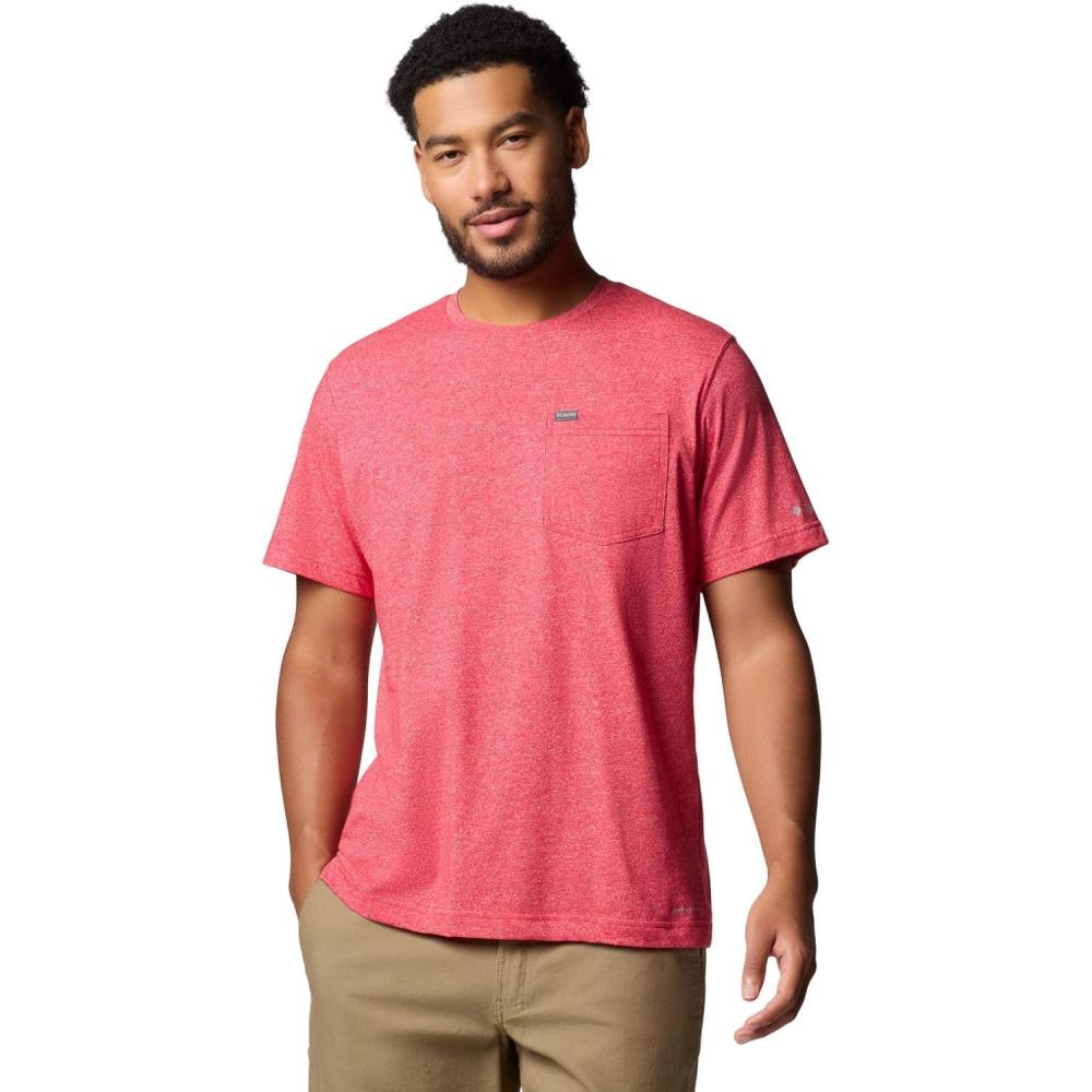 imageColumbia Mens Thistletown Hills Pocket TeeMountain Red Heather