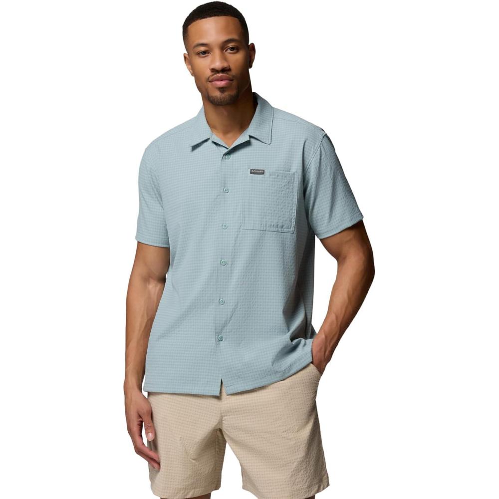 imageColumbia Mens Utilizer Short Sleeve Camp ShirtCrushed Blue