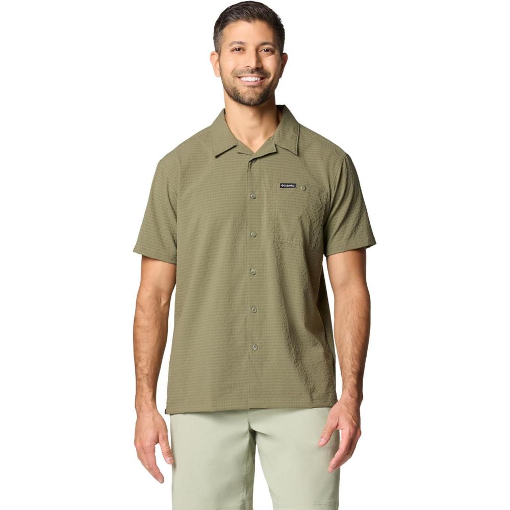 imageColumbia Mens Utilizer Short Sleeve Camp ShirtStone Green