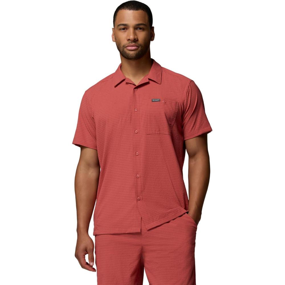 imageColumbia Mens Utilizer Short Sleeve Camp ShirtWashed Red