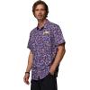 Columbia Men’s Collegiate Super Slack Tide Shirt(Lsu – Vivid Purple Livin Print)