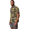 Columbia Men’s Collegiate Super Slack Tide Shirt(Um – Collegiate Navy/Yellow Tropicatch)