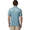 Columbia Men’s Collegiate Super Terminal Tackle Polo, LSU – Crushed Blue Patchwork Palms, Large