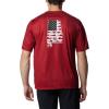 Columbia Men’s Collegiate Terminal Tackle SS Shirt(Ala – Red Velvet)