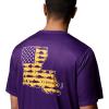 Columbia Men’s Collegiate Terminal Tackle SS Shirt(Lsu – Vivid Purple)