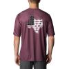 Columbia Men’s Collegiate Terminal Tackle SS Shirt(Tam – Deep Maroon)