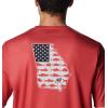 Columbia Men’s Collegiate Terminal Tackle SS Shirt(Uga – Bright Red)