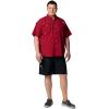 Columbia Men’s PFG Bahama II Short Sleeve Fishing Shirt(Beet)