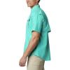 Columbia Men’s PFG Bahama II Short Sleeve Fishing Shirt(Bright Aqua)