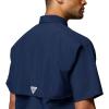 Columbia Men’s PFG Bahama II Short Sleeve Fishing Shirt(Collegiate Navy)