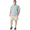 Columbia Men’s PFG Bahama II Short Sleeve Fishing Shirt(Crushed Blue)