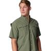 Columbia Men’s PFG Bahama II Short Sleeve Fishing Shirt(Cypress)