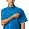 Columbia Men’s PFG Bahama II Short Sleeve Fishing Shirt(Dark Pool)