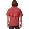 Columbia Men’s PFG Bahama II Short Sleeve Fishing Shirt(Dusty Crimson)