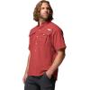 Columbia Men’s PFG Bahama II Short Sleeve Fishing Shirt(Dusty Crimson)