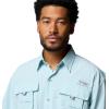Columbia Men’s PFG Bahama II Short Sleeve Fishing Shirt(Marine Light)