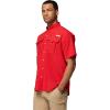 Columbia Men’s PFG Bahama II Short Sleeve Fishing Shirt(Red Spark)