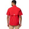 Columbia Men’s PFG Bahama II Short Sleeve Fishing Shirt(Red Spark)