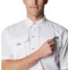 Columbia Men’s PFG Bahama II Short Sleeve Fishing Shirt(White/Realtree Edge)