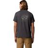 Columbia Mens Parsons Point Short Sleeve Back Graphic Tee(Black Heather/Splatter Gem)