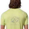 Columbia Mens Parsons Point Short Sleeve Back Graphic Tee(Citron Haze Heather/Splatter Gem)