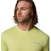 Columbia Mens Parsons Point Short Sleeve Back Graphic Tee(Citron Haze Heather/Splatter Gem)