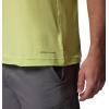 Columbia Mens Parsons Point Short Sleeve Back Graphic Tee(Citron Haze Heather/Splatter Gem)