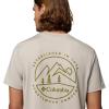 Columbia Mens Parsons Point Short Sleeve Back Graphic Tee(Dark Stone Heather/Linear Peaks)
