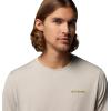 Columbia Mens Parsons Point Short Sleeve Back Graphic Tee(Dark Stone Heather/Linear Peaks)
