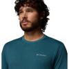 Columbia Mens Parsons Point Short Sleeve Back Graphic Tee(Everblue Heather/Splatter Gem)