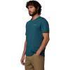 Columbia Mens Parsons Point Short Sleeve Back Graphic Tee(Everblue Heather/Splatter Gem)