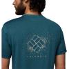 Columbia Mens Parsons Point Short Sleeve Back Graphic Tee(Everblue Heather/Splatter Gem)