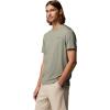 Columbia Mens Parsons Point Short Sleeve Back Graphic Tee(Stone Green Heather/Athletic Gem Badge)