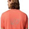Columbia Mens Parsons Point Short Sleeve Back Graphic Tee(Super Sonic Heather/Splatter Gem)