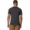 Columbia Mens Parsons Point Short Sleeve Graphic Tee(Black Heather/Badge Label)