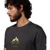 Columbia Mens Parsons Point Short Sleeve Graphic Tee(Black Heather/Pointed Peaks)