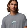 Columbia Mens Parsons Point Short Sleeve Graphic Tee(City Grey Heather/Pointed Peaks)