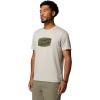 Columbia Mens Parsons Point Short Sleeve Graphic Tee(Dark Stone Heather/Badge Label)